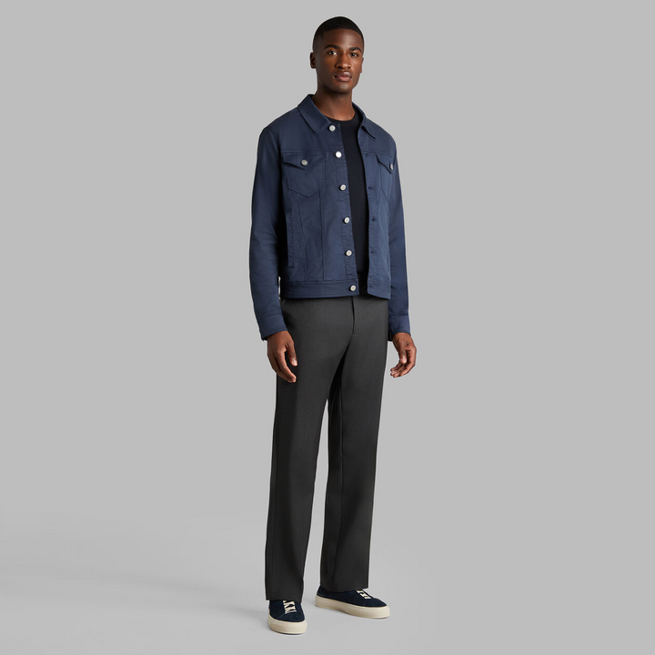 G/FORE MEN'S STRETCH COTTON GABARDINE TRUCKER JACKET - TWILIGHT