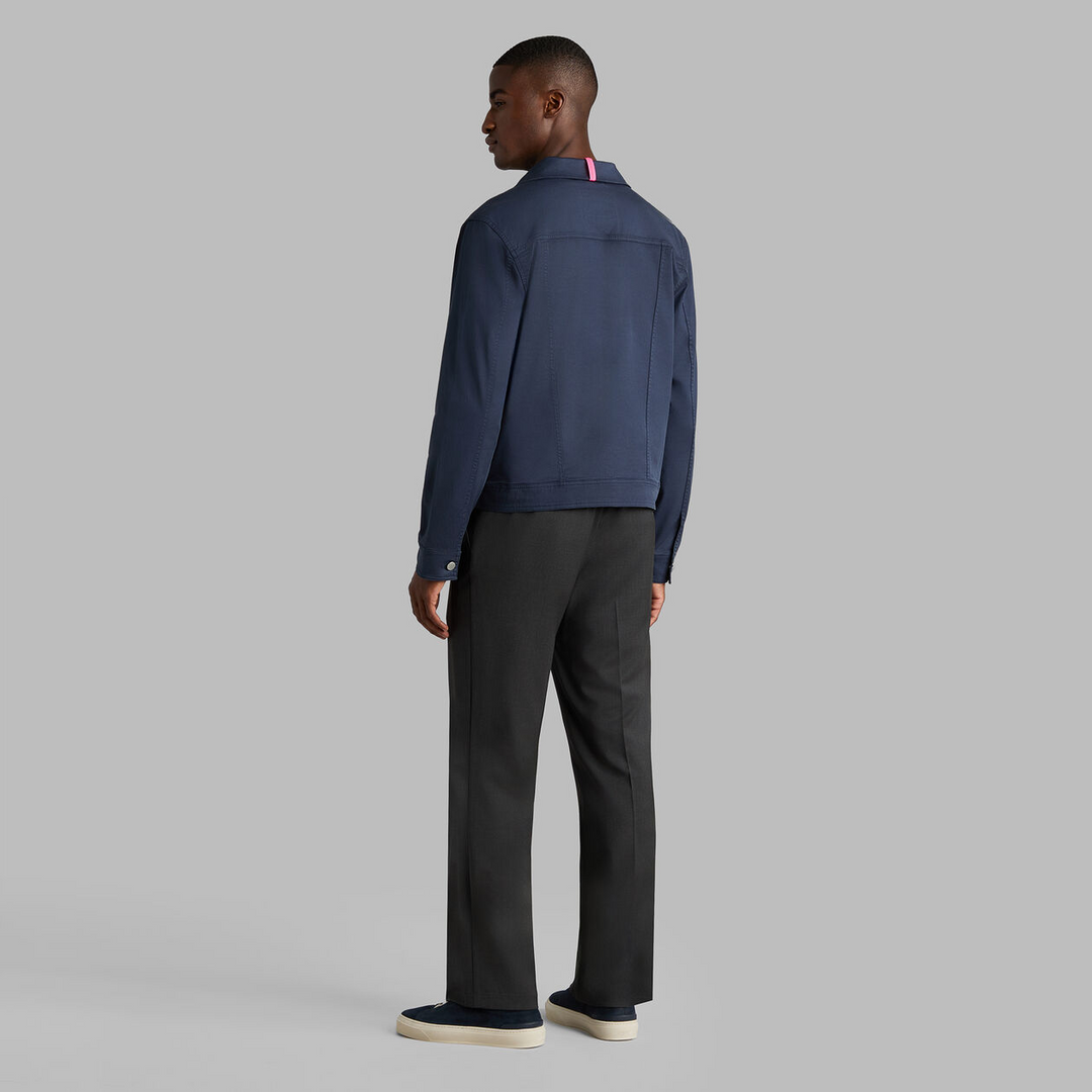 G/FORE MEN'S STRETCH COTTON GABARDINE TRUCKER JACKET - TWILIGHT
