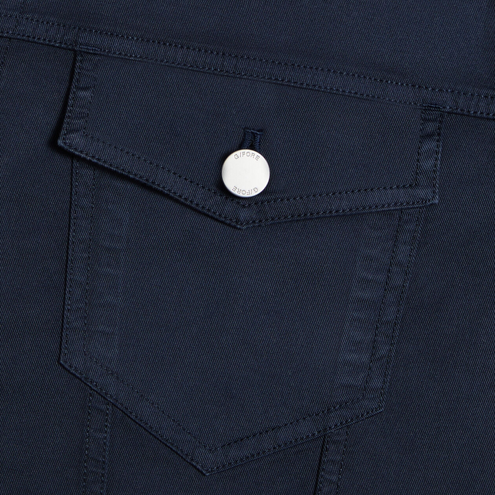 G/FORE MEN'S STRETCH COTTON GABARDINE TRUCKER JACKET - TWILIGHT