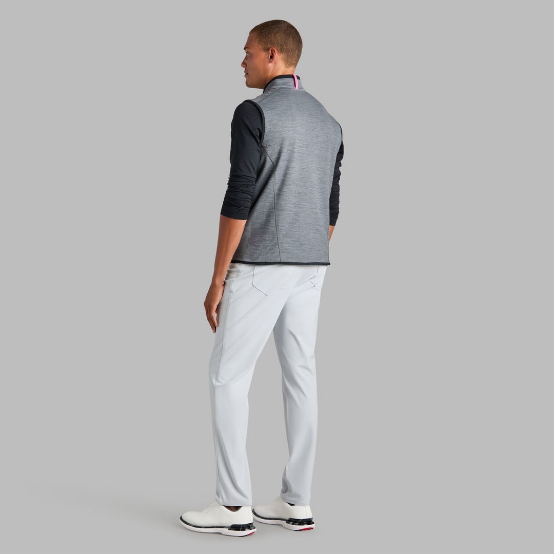 G/FORE MEN'S DOUBLE KNIT VEST - GREY MELANGE