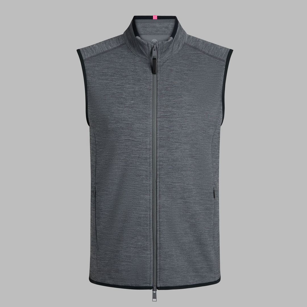 G/FORE MEN'S DOUBLE KNIT VEST - GREY MELANGE