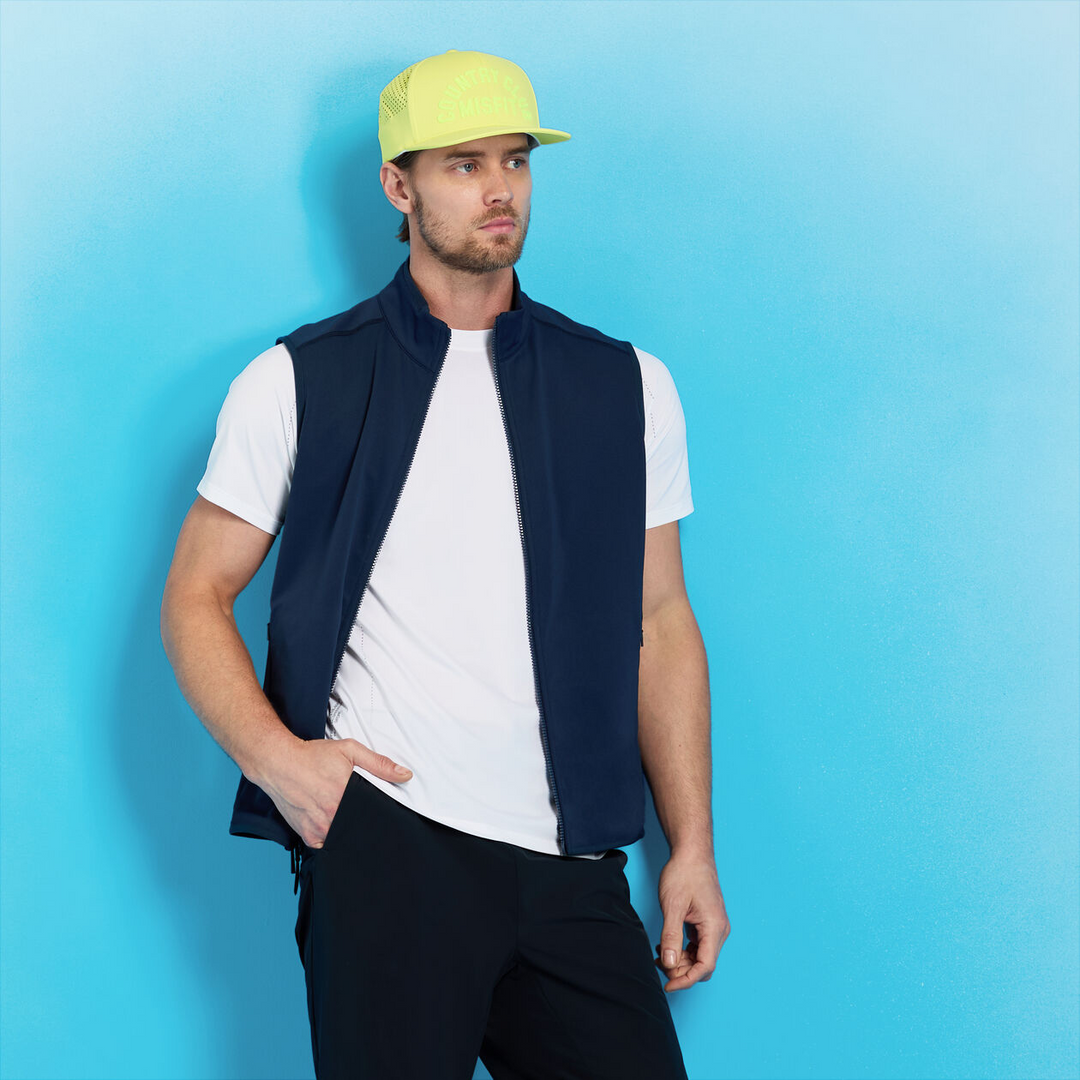 G/FORE MEN'S DOUBLE KNIT VEST - TWILIGHT