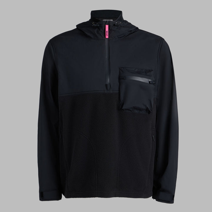 G/FORE MEN'S STRETCH TECH SHERPA HOODIE - ONYX