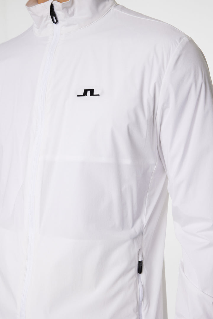 J.Lindeberg Men's Ash Light Packable Jacket- WHITE