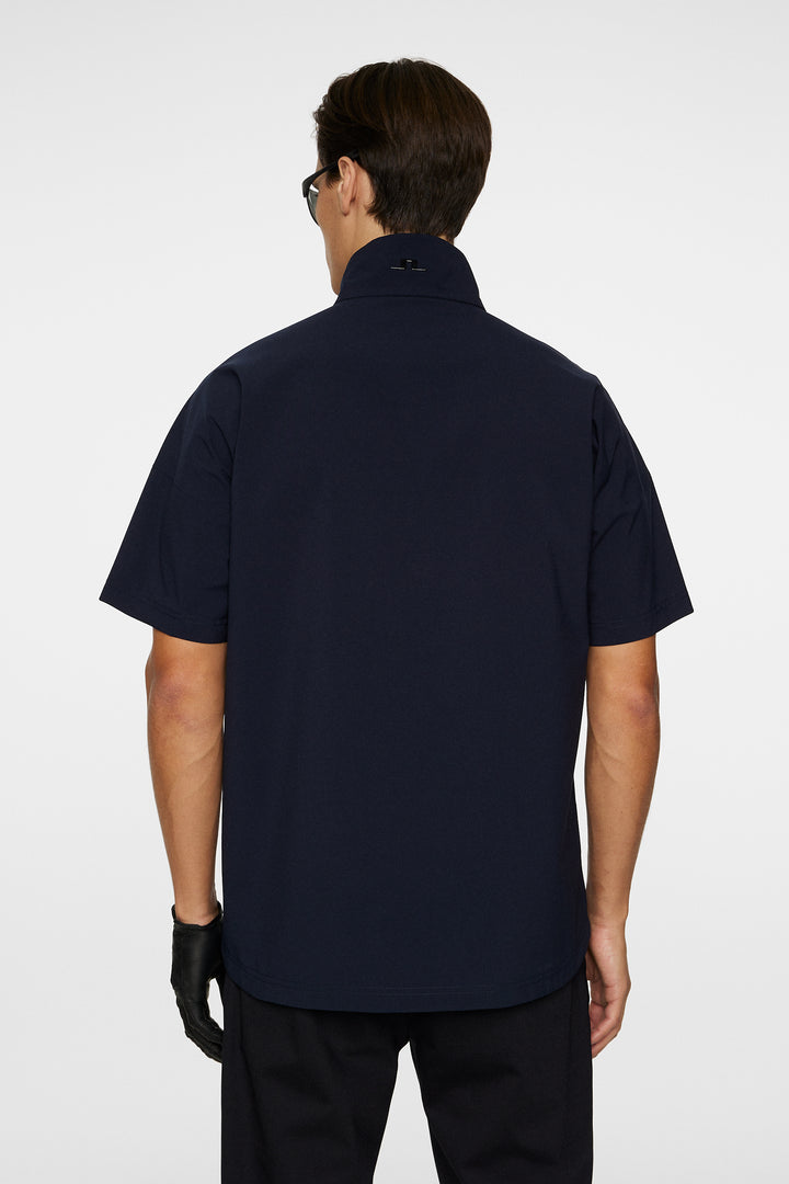 J.Lindeberg Men's Arvid Rain Half Sleeve Shirt - JL NAVY
