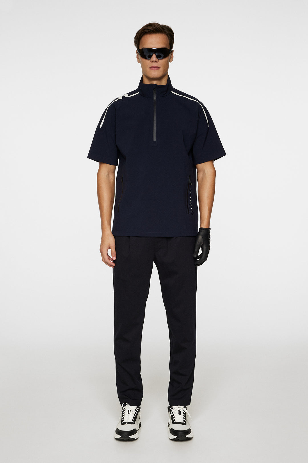 J.Lindeberg Men's Arvid Rain Half Sleeve Shirt - JL NAVY
