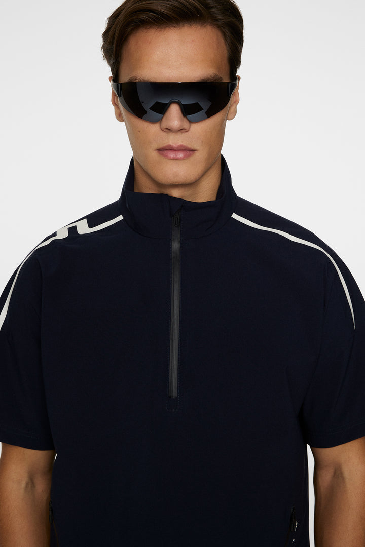 J.Lindeberg Men's Arvid Rain Half Sleeve Shirt - JL NAVY