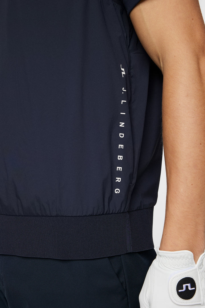 J.Lindeberg Men's Hybrid Vest Windbreaker - JL NAVY