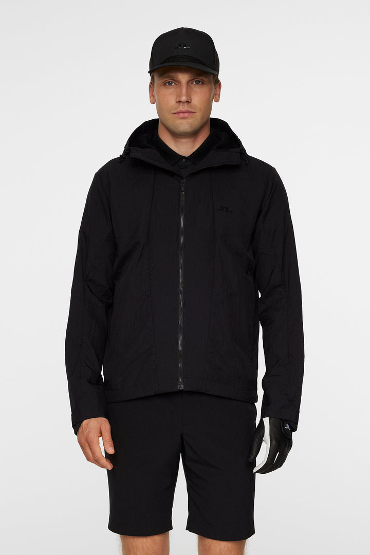 J.Lindeberg Men's DESMOND HOODED Jacket - BLACK
