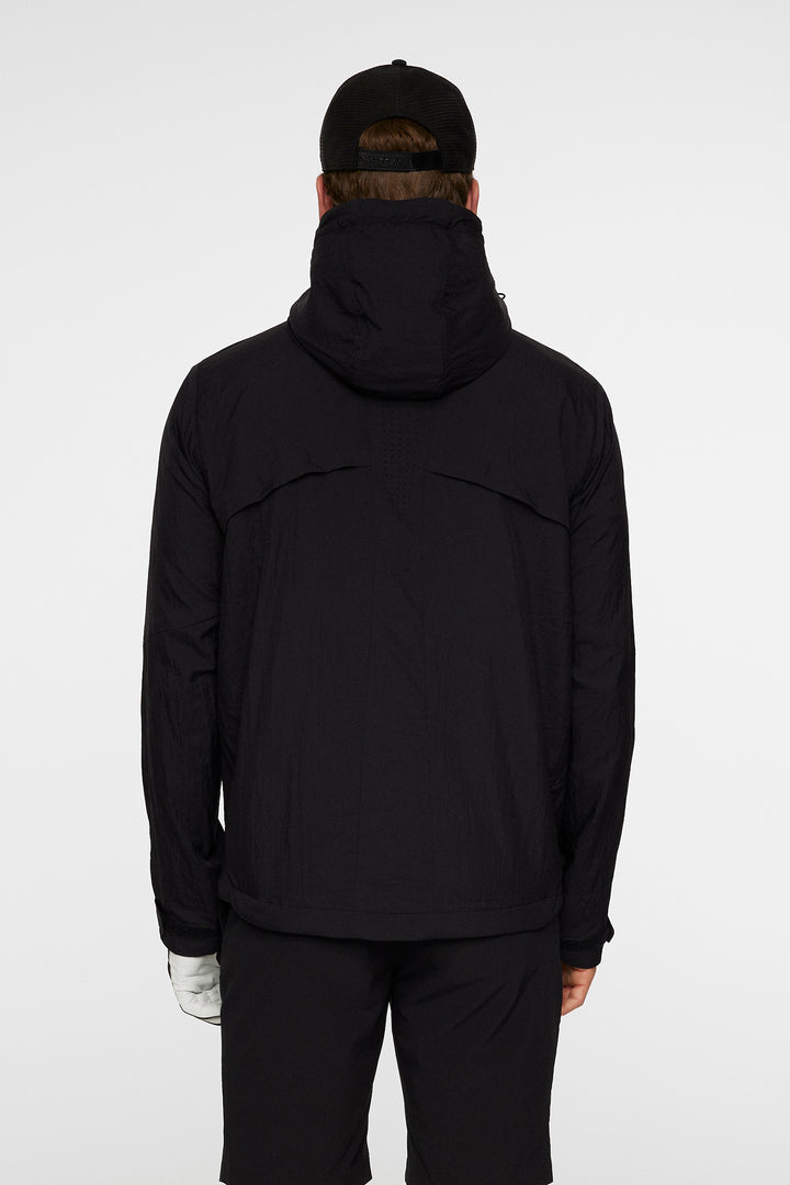 J.Lindeberg Men's DESMOND HOODED Jacket - BLACK