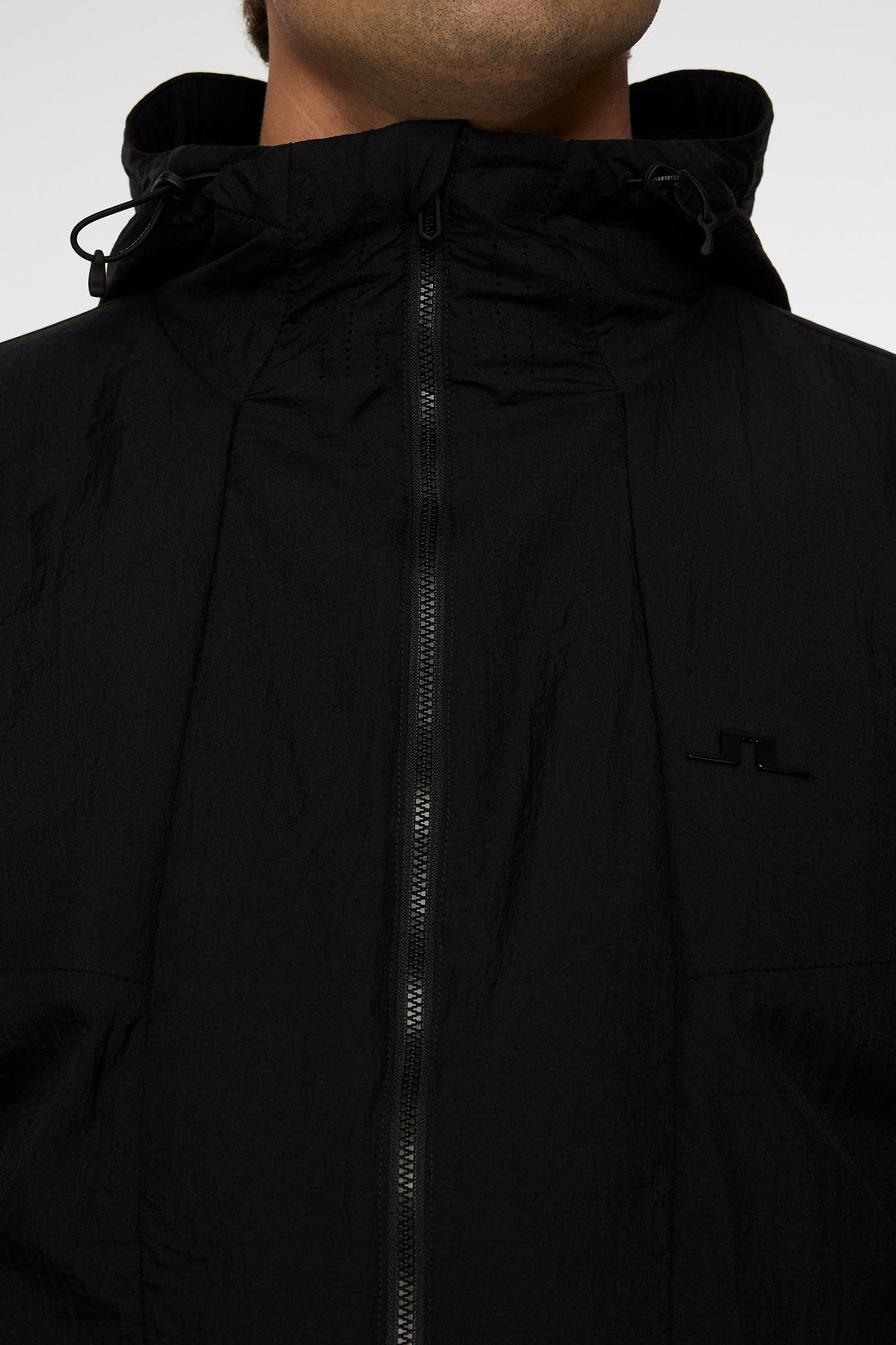 J.Lindeberg Men's DESMOND HOODED Jacket - BLACK