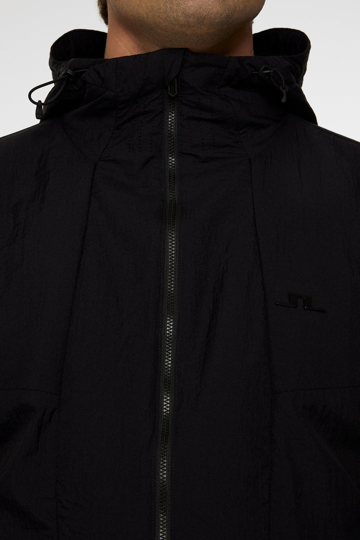 J.Lindeberg Men's DESMOND HOODED Jacket - BLACK
