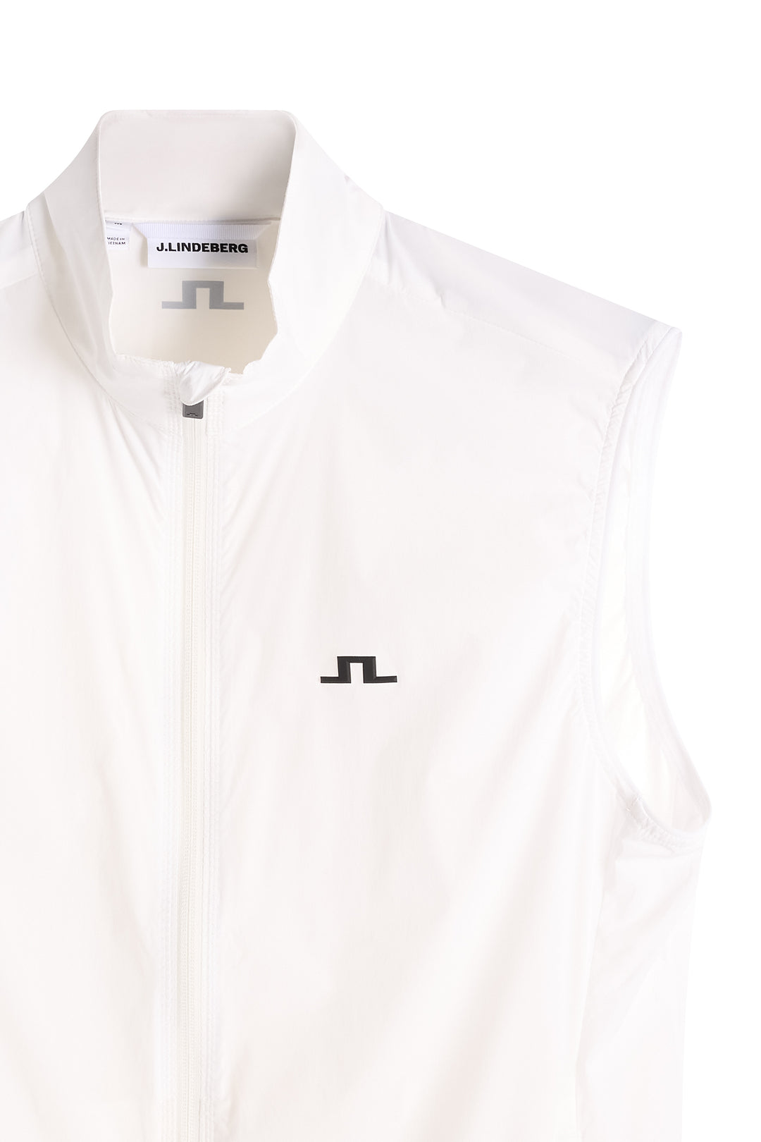 J.Lindeberg Men's Ash Light Packable Vest - WHITE