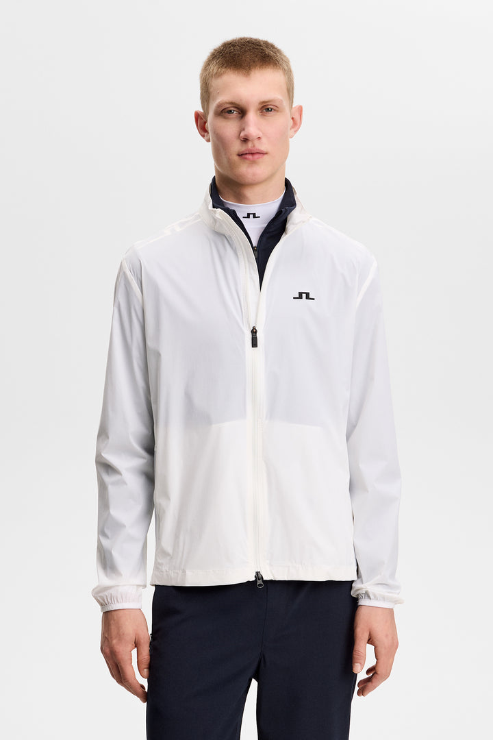 J.Lindeberg Men's Ash Light Packable Jacket - WHITE