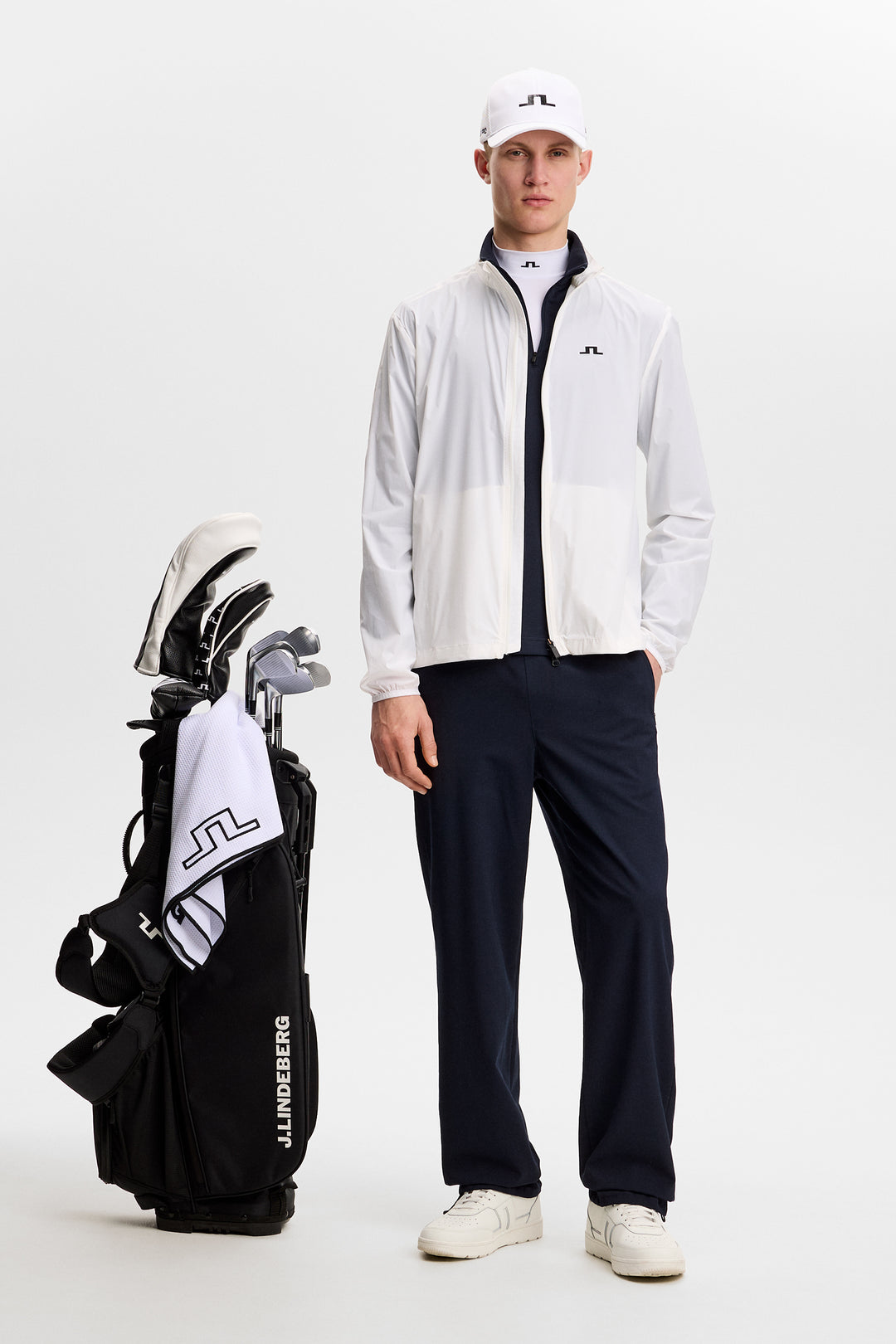 J.Lindeberg Men's Ash Light Packable Jacket - WHITE