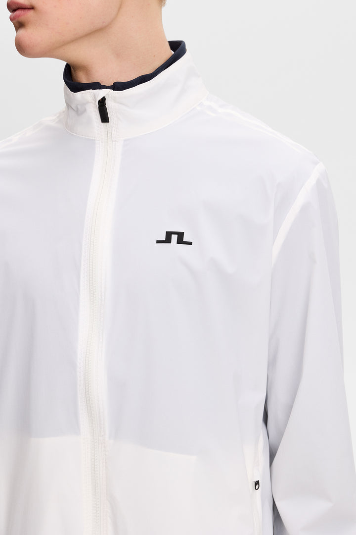 J.Lindeberg Men's Ash Light Packable Jacket - WHITE
