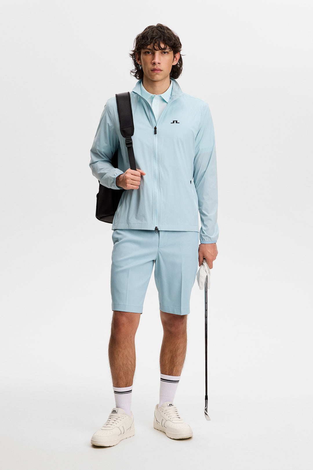 J.Lindeberg Men's Ash Light Packable Jacket - FORGET ME NOT