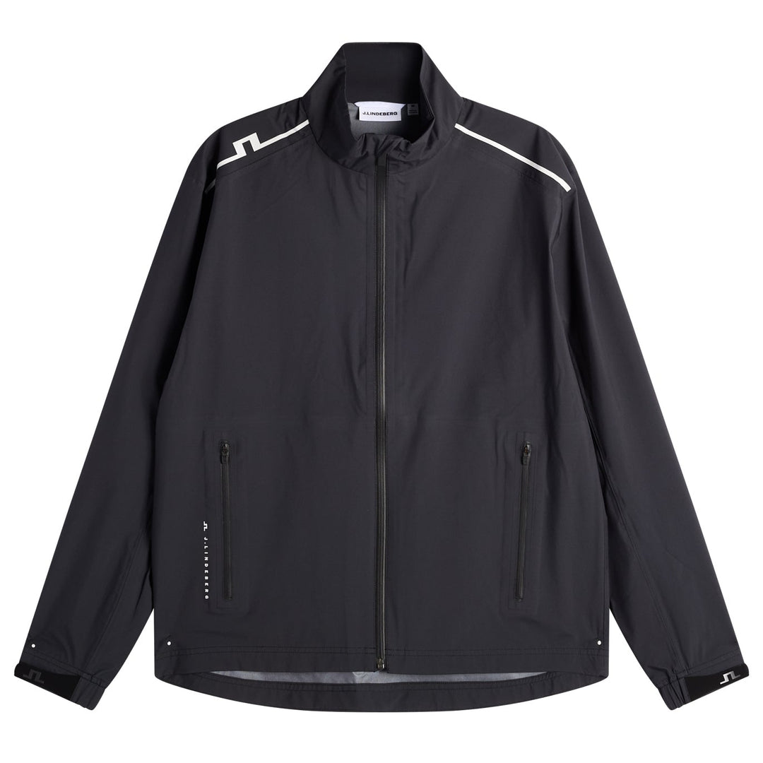 J.Lindeberg Men's Shay Rain Jacket - BLACK