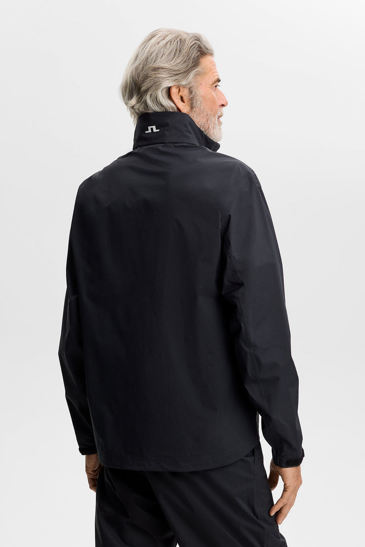 J.Lindeberg Men's Shay Rain Jacket - BLACK