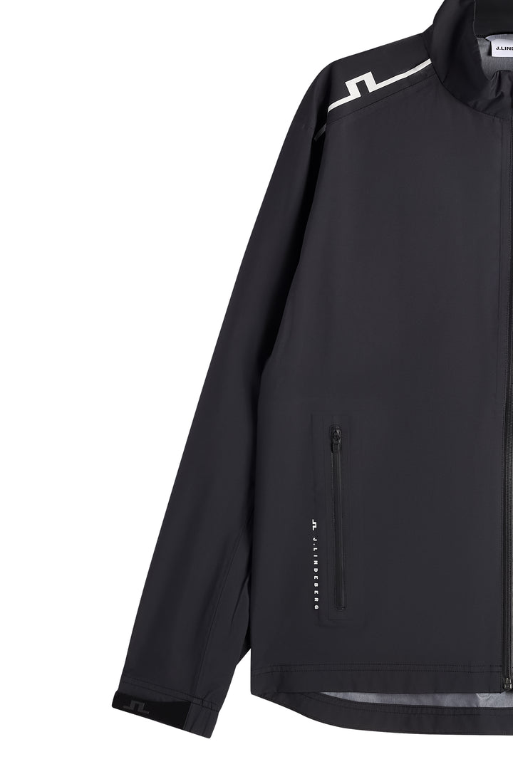 J.Lindeberg Men's Shay Rain Jacket - BLACK