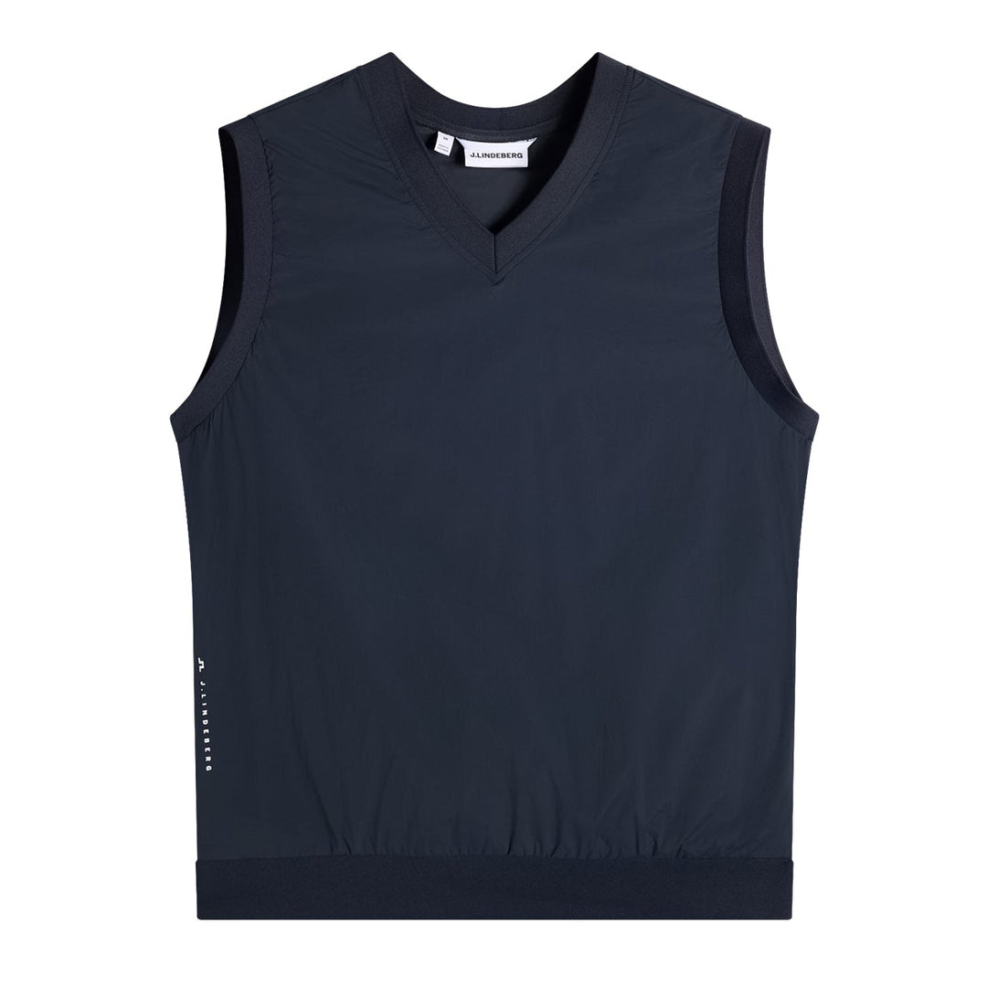 J.Lindeberg Men's Hybrid Vest Windbreaker - NAVY