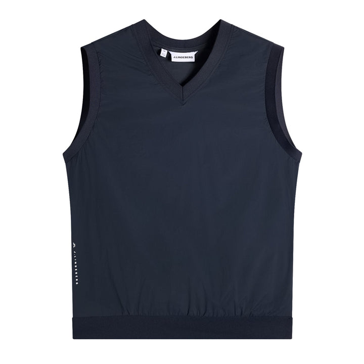 J.Lindeberg Men's Hybrid Vest Windbreaker - NAVY