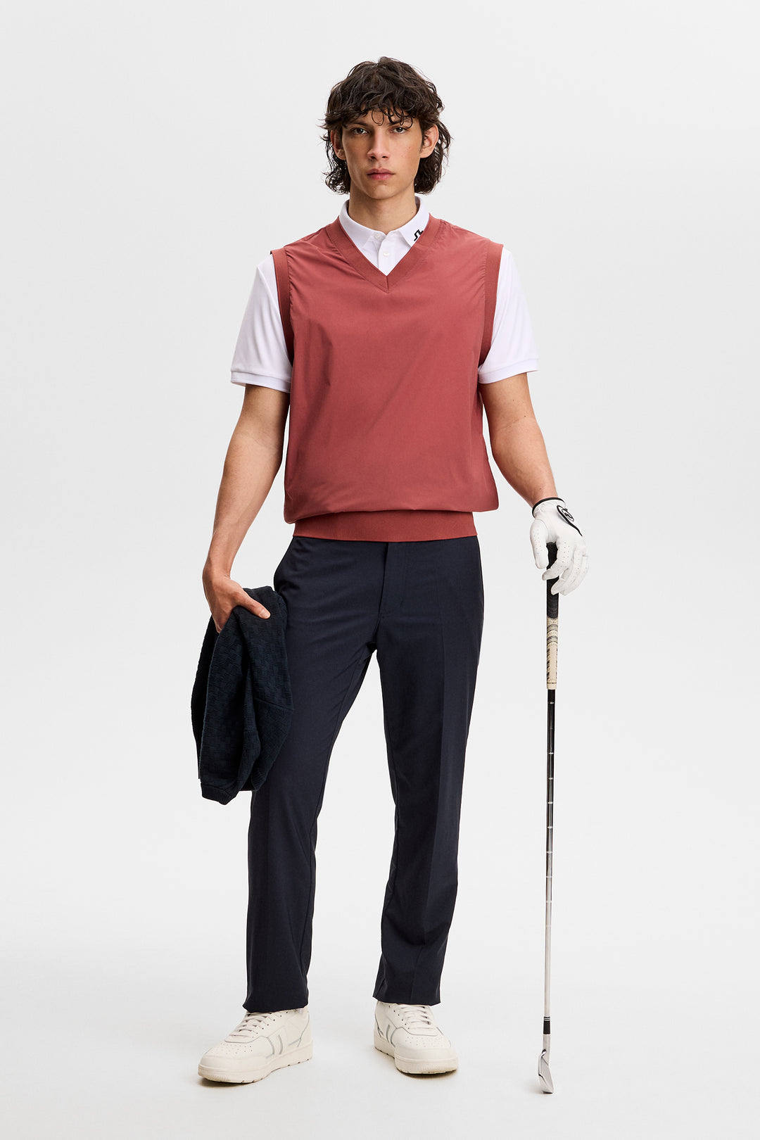 J.Lindeberg Men's Hybrid Vest Windbreaker - APPLE BUTTER