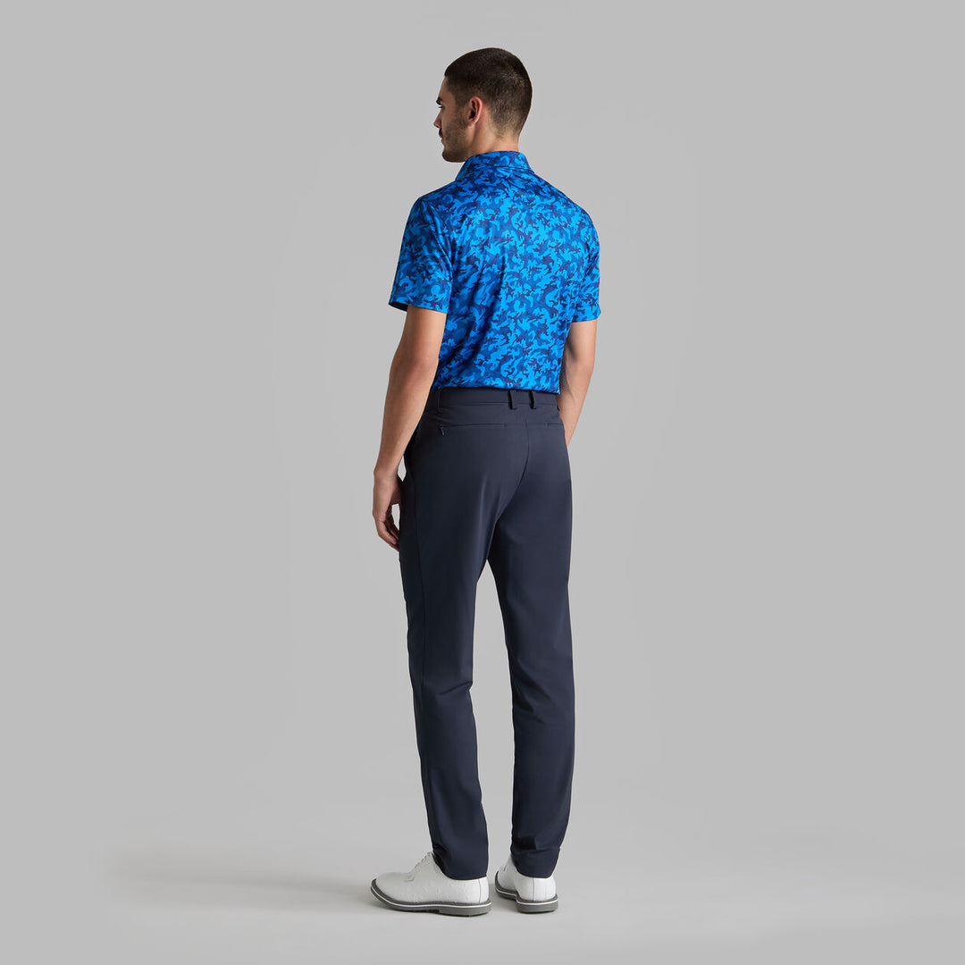 G/FORE MEN'S MAPPED ICON CAMO TECH JERSEY MODERN SPREAD COLLAR POLO - LISBON