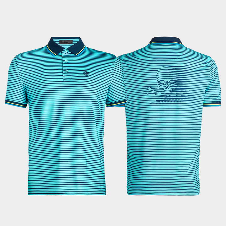 G/FORE MEN'S SKULL & TEES 3D TECH JERSEY POLO - STORM
