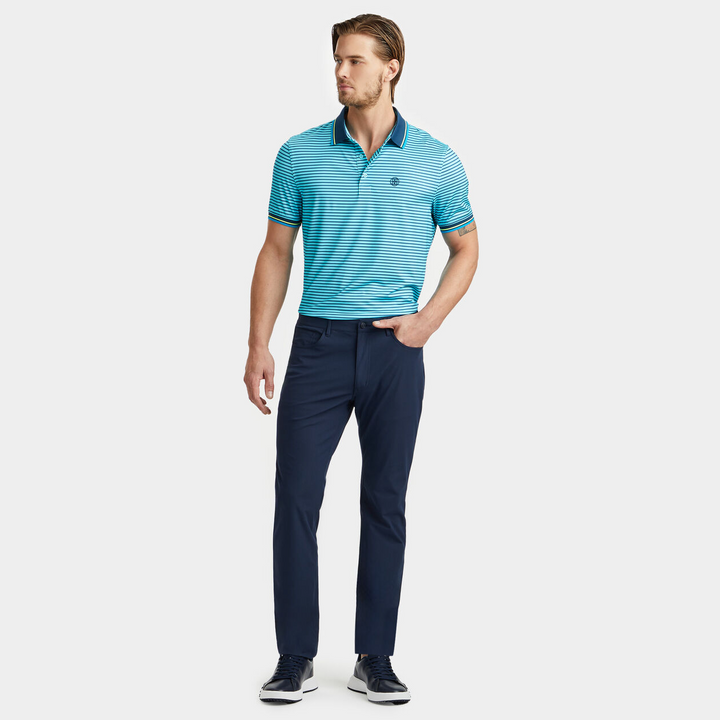 G/FORE MEN'S SKULL & TEES 3D TECH JERSEY POLO - STORM