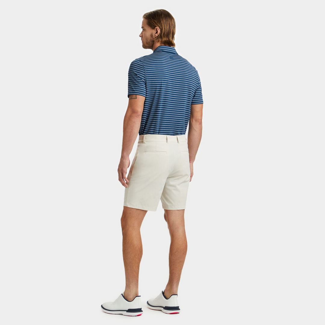 G/FORE MENS FEEDER STRIPE TECH JERSEY POLO - STORM