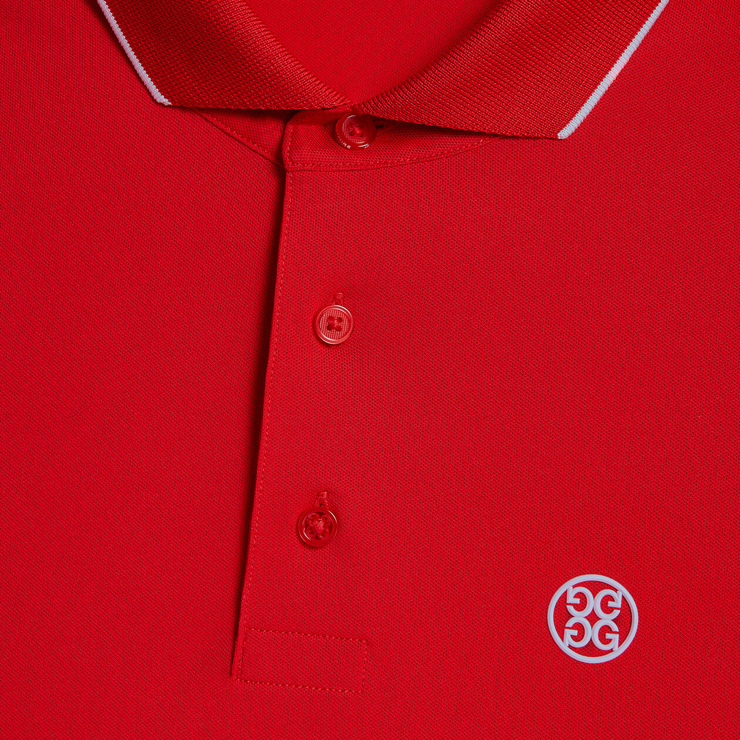 G/FORE MEN'S LTD RELEASE TUX PERFORMANCE PIQUÉ POLO - LAVA