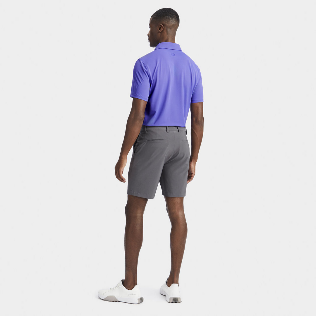 G/FORE MEN'S RIB GUSSET TECH PIQUÉ MODERN SPREAD COLLAR POLO - CANYON