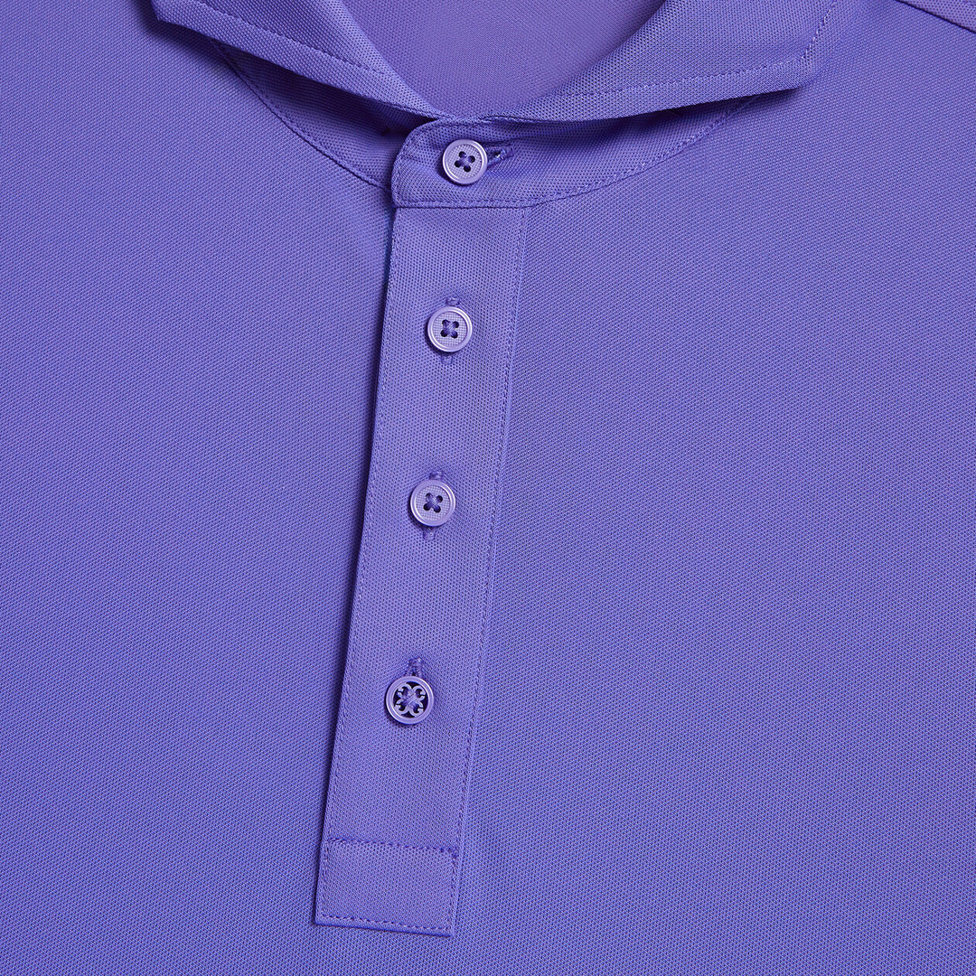 G/FORE MEN'S RIB GUSSET TECH PIQUÉ MODERN SPREAD COLLAR POLO - CANYON