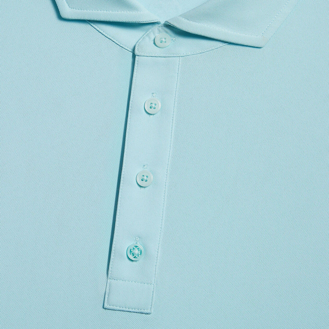 G/FORE MENS RIB GUSSET TECH PIQUÉ MODERN SPREAD COLLAR POLO - DAYBREAK