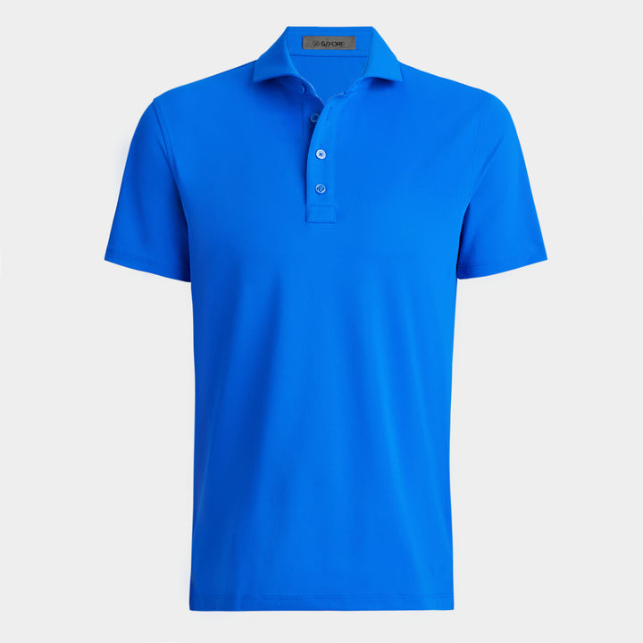 G/FORE MENS RIB GUSSET TECH PIQUÉ MODERN SPREAD COLLAR POLO - RACER