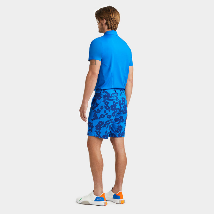 G/FORE MENS TECH NYLON PERFORATED CIRCLE G'S POLO - SURF / SNOW