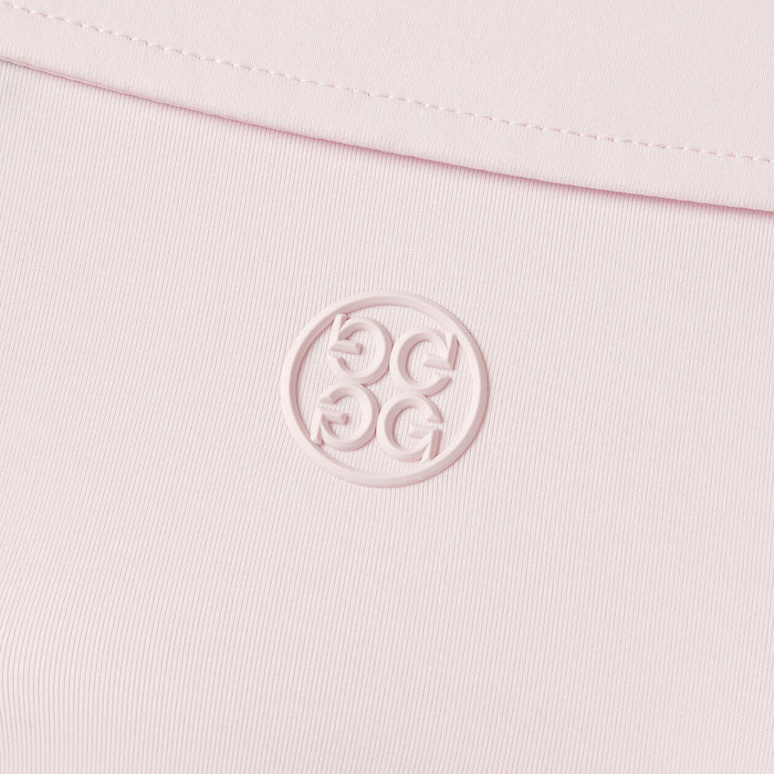 G/FORE MEN'S RIB GUSSET TECH PIQUÉ MODERN SPREAD COLLAR POLO - BLUSH