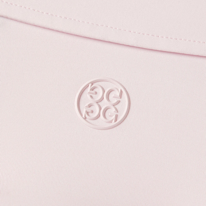 G/FORE MEN'S RIB GUSSET TECH PIQUÉ MODERN SPREAD COLLAR POLO - BLUSH