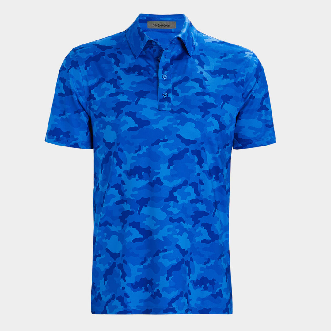 G/FORE MENS MAPPED CAMO TECH JERSEY POLO - RACER