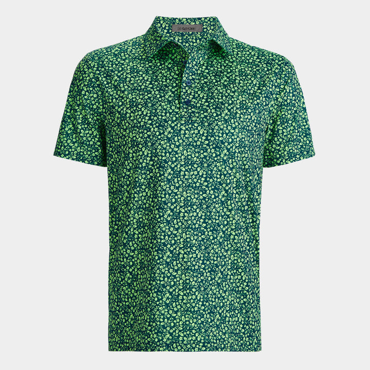 G/FORE MENS GARDEN TECH JERSEY POLO - DEEP SEA