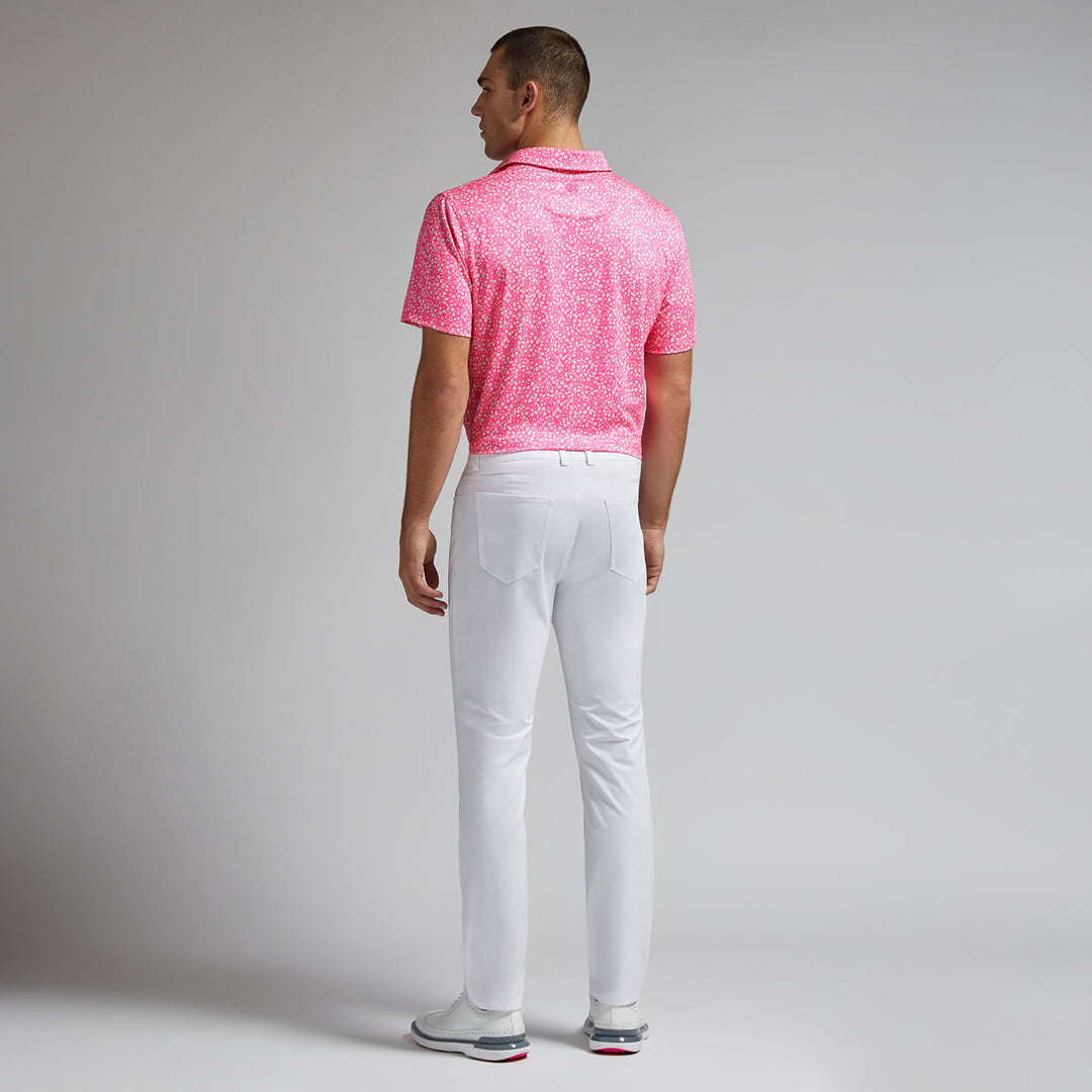 G/FORE MENS GARDEN TECH JERSEY POLO - KNOCKOUT PINK