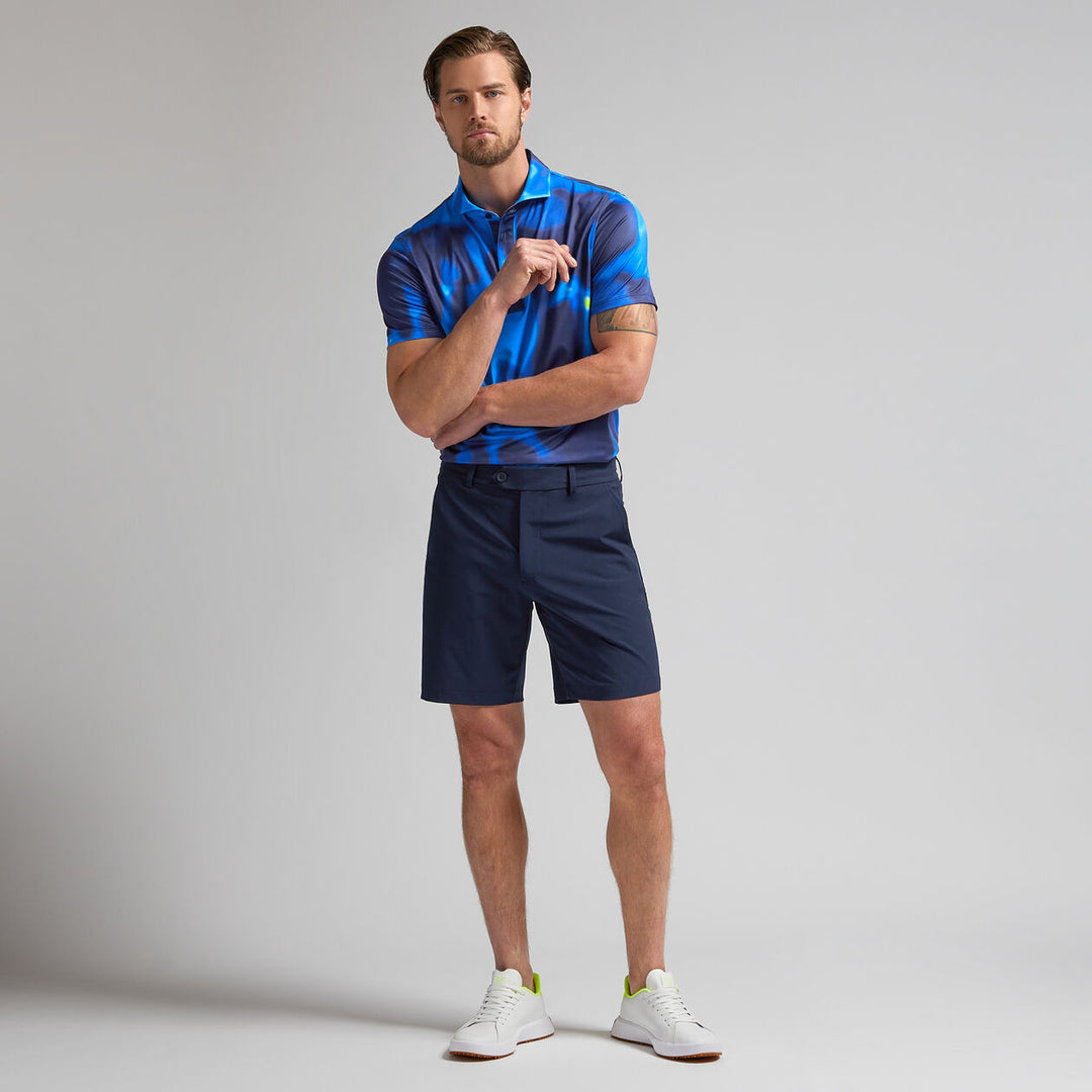 G/FORE MENS BOKEH CAMO TECH JERSEY POLO - BLUE MULTI