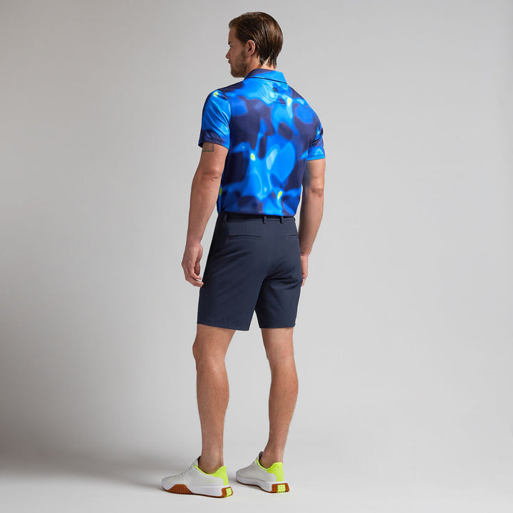 G/FORE MENS BOKEH CAMO TECH JERSEY POLO - BLUE MULTI