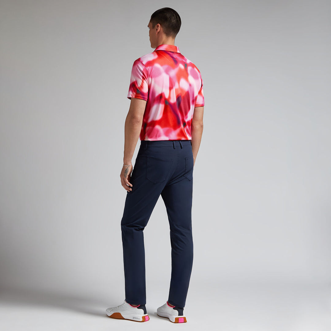 G/FORE MENS BOKEH CAMO TECH JERSEY POLO - PINK MULTI