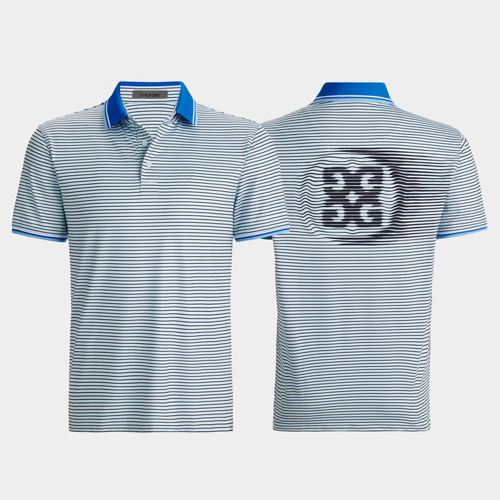 G/FORE MENS CIRCLE G'S GLITCH TECH JERSEY POLO - DAYBREAK