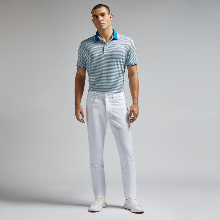 G/FORE MENS CIRCLE G'S GLITCH TECH JERSEY POLO - DAYBREAK