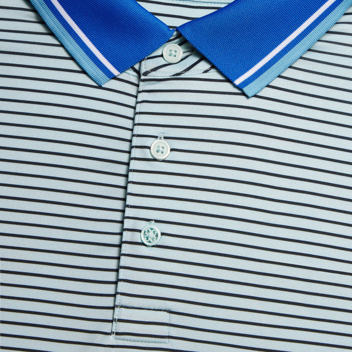 G/FORE MENS CIRCLE G'S GLITCH TECH JERSEY POLO - DAYBREAK