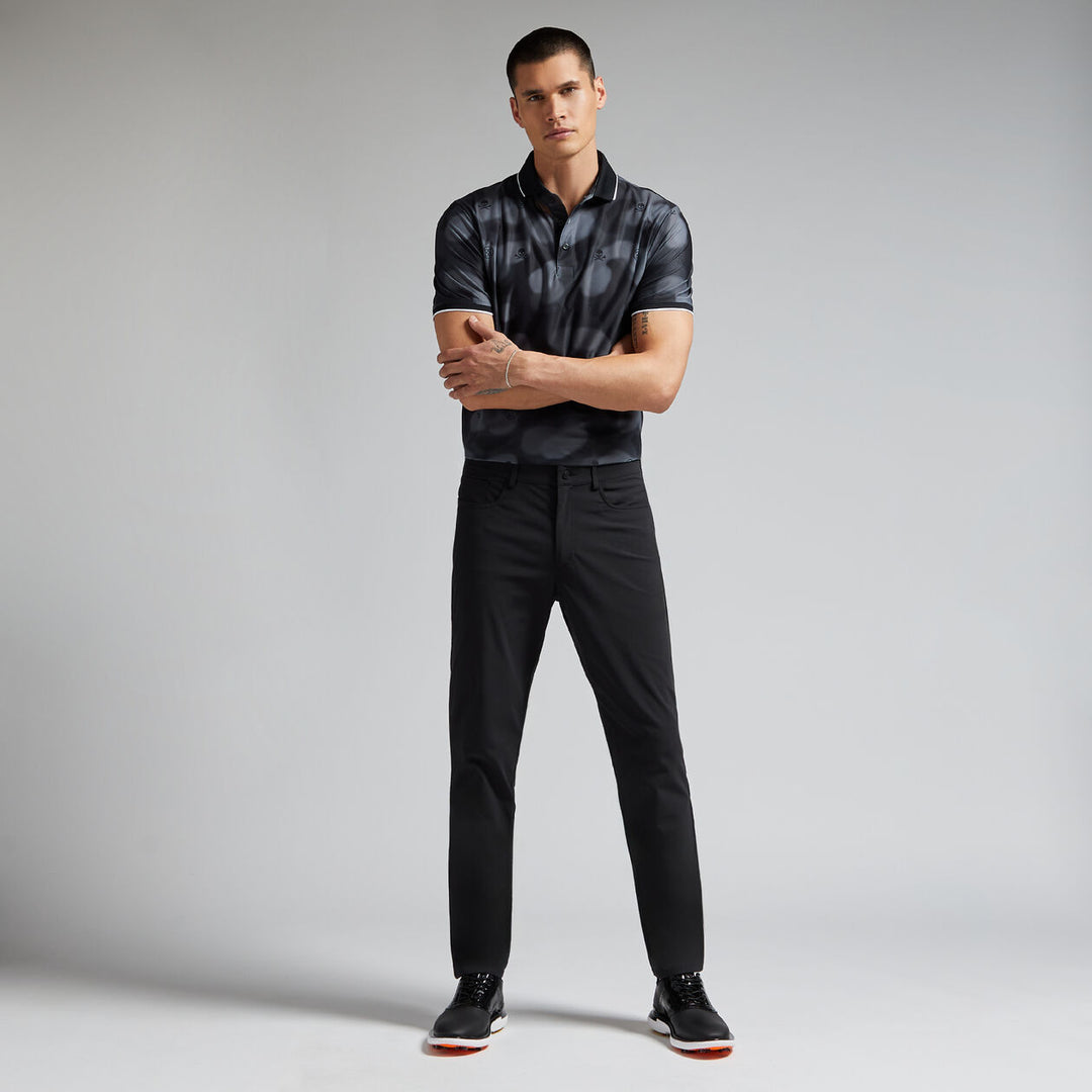 G/FORE MENS BLUR ICON CAMO TECH PIQUÉ POLO - ONYX