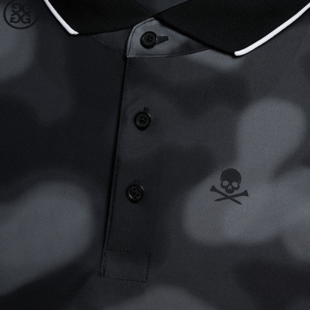 G/FORE MENS BLUR ICON CAMO TECH PIQUÉ POLO - ONYX